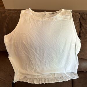 Loft White Sleeveless Blouse